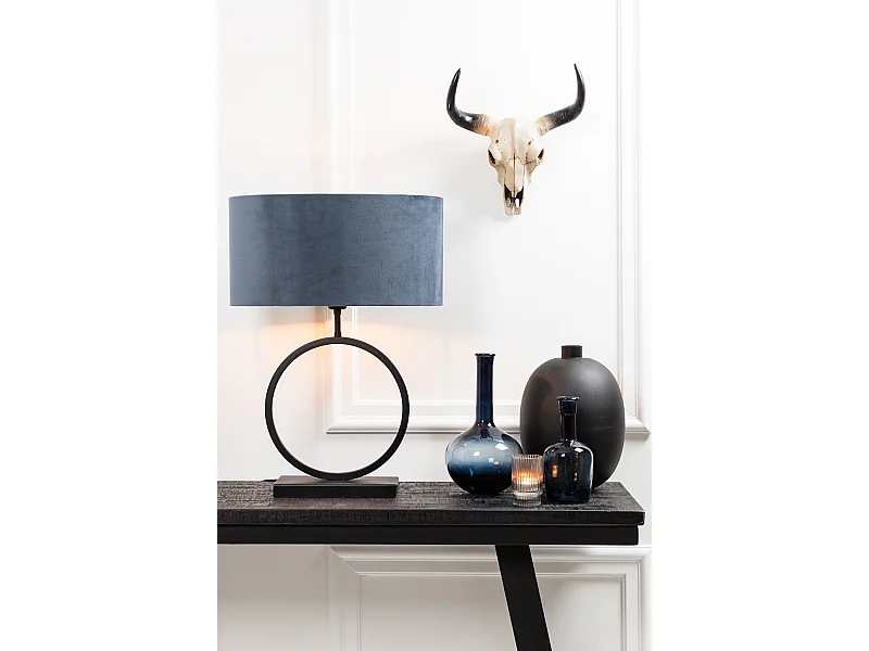 Pied de lampe LIVA - 30x12,5x42cm - Noir