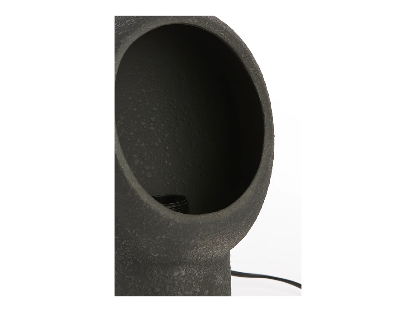 Lampe de table MONK - 18,5x17x30cm - Noir