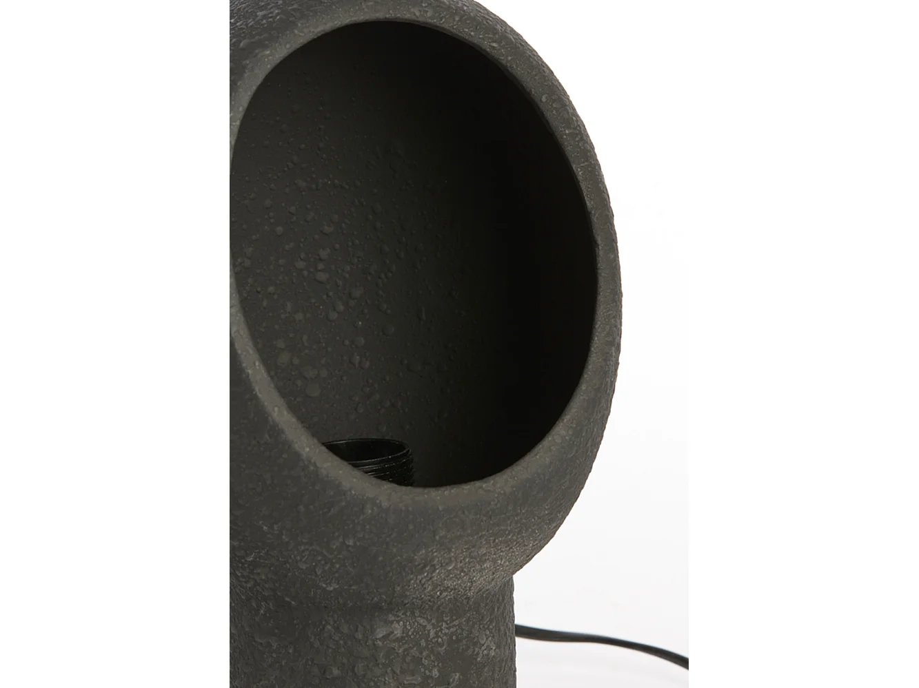 Lampe de table MONK - 18,5x17x30cm - Noir