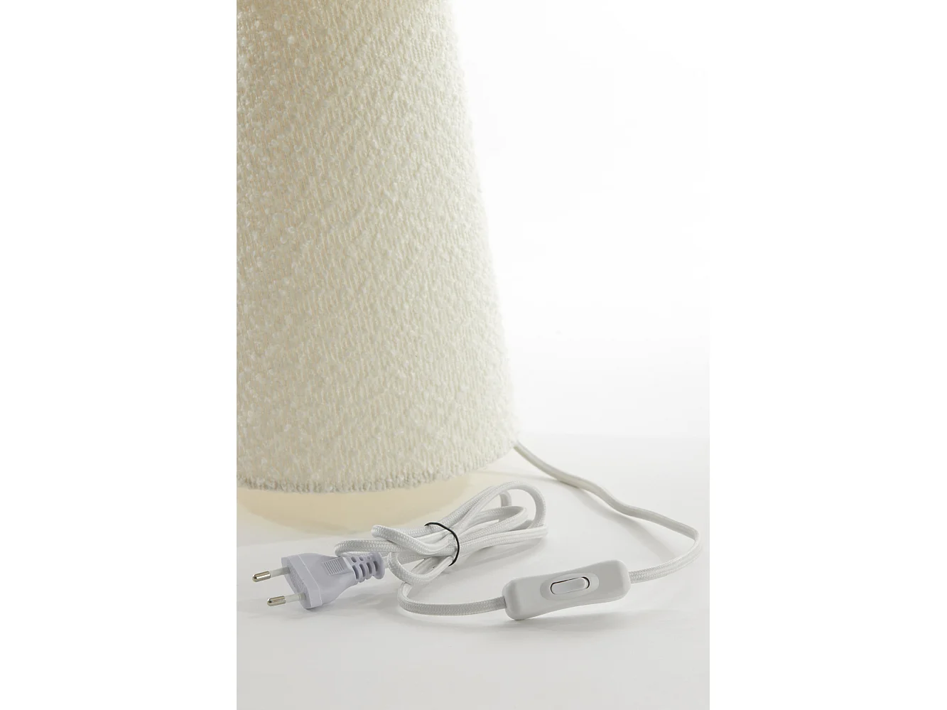 Lampe de table MICKY - Ø20x57,5cm - Blanc