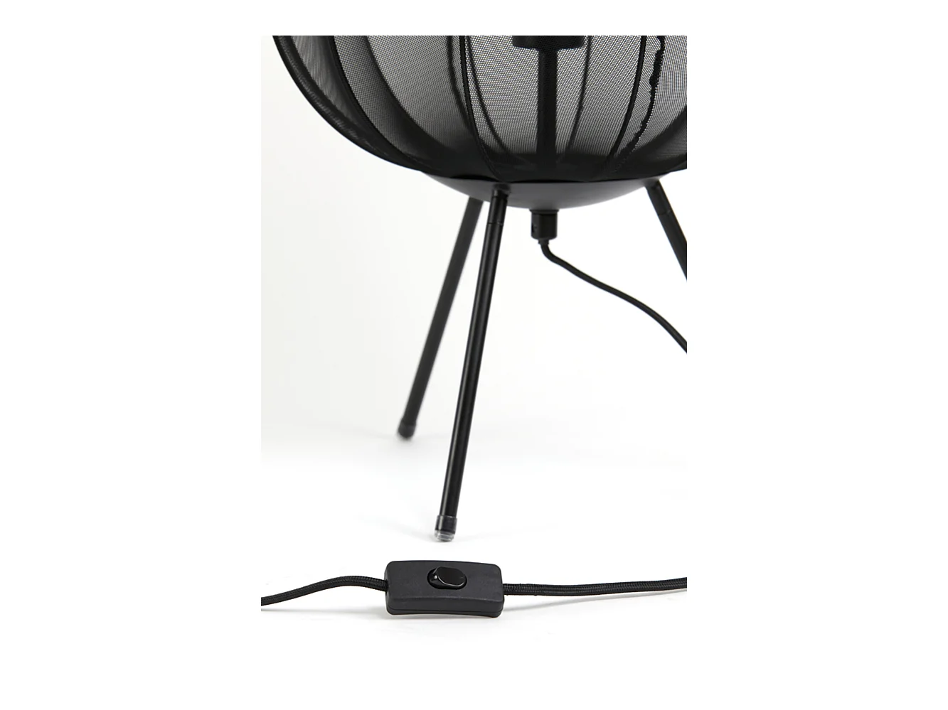 Tafellamp PLUMERIA - Ø34x60cm - Zwart