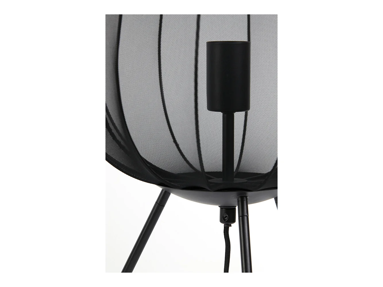 Tafellamp PLUMERIA - Ø34x60cm - Zwart