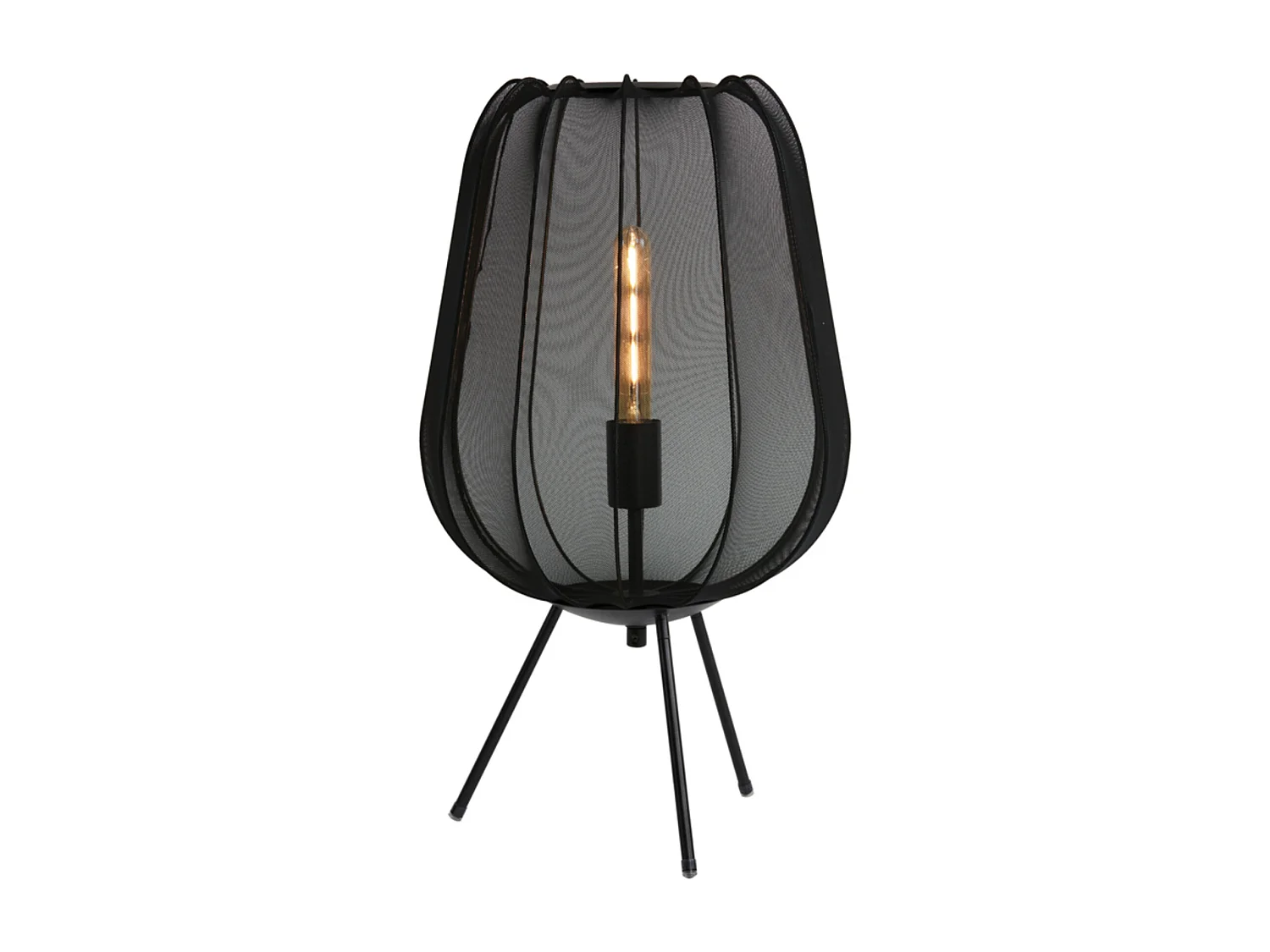 Tischlampe PLUMERIA - Ø34x60cm - Schwarz
