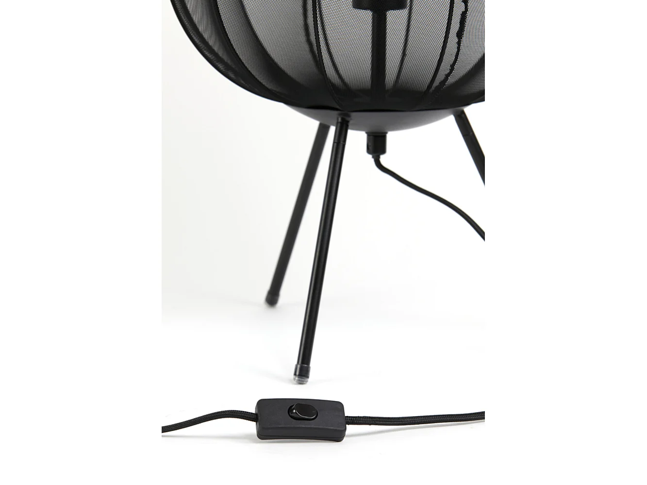 Tischlampe PLUMERIA - Ø34x60cm - Schwarz