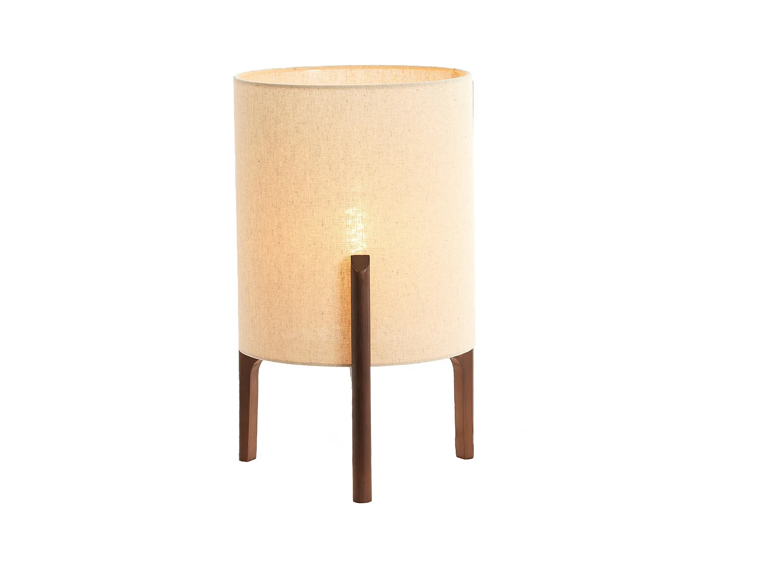 Lampe de table LITTO - Ø28x44cm - Marron