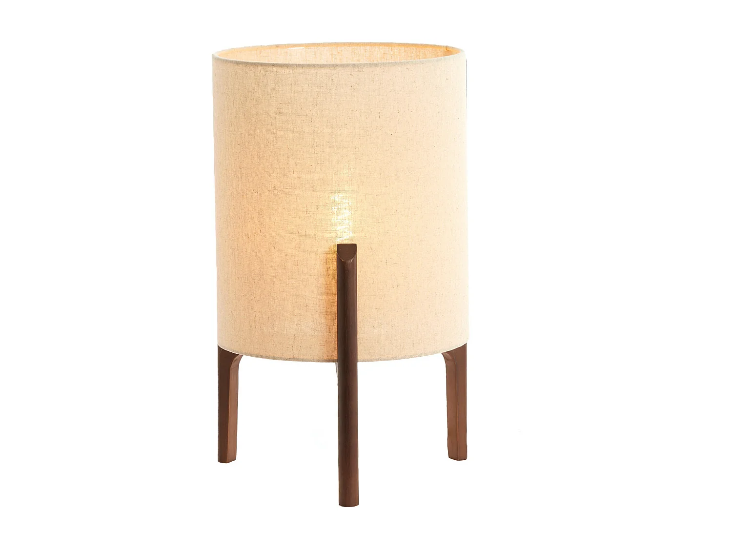 Tischlampe LITTO - Ø28x44cm - Braun