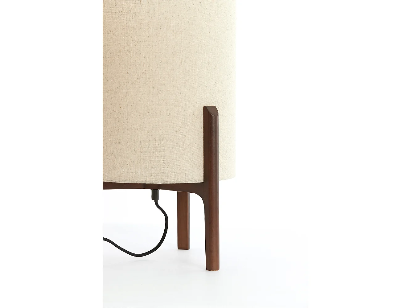 Tischlampe LITTO - Ø28x44cm - Braun