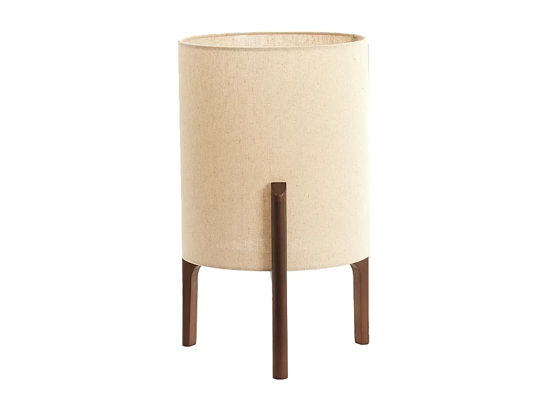 Lámpara de mesa LITTO - Ø28x44cm - Marrón