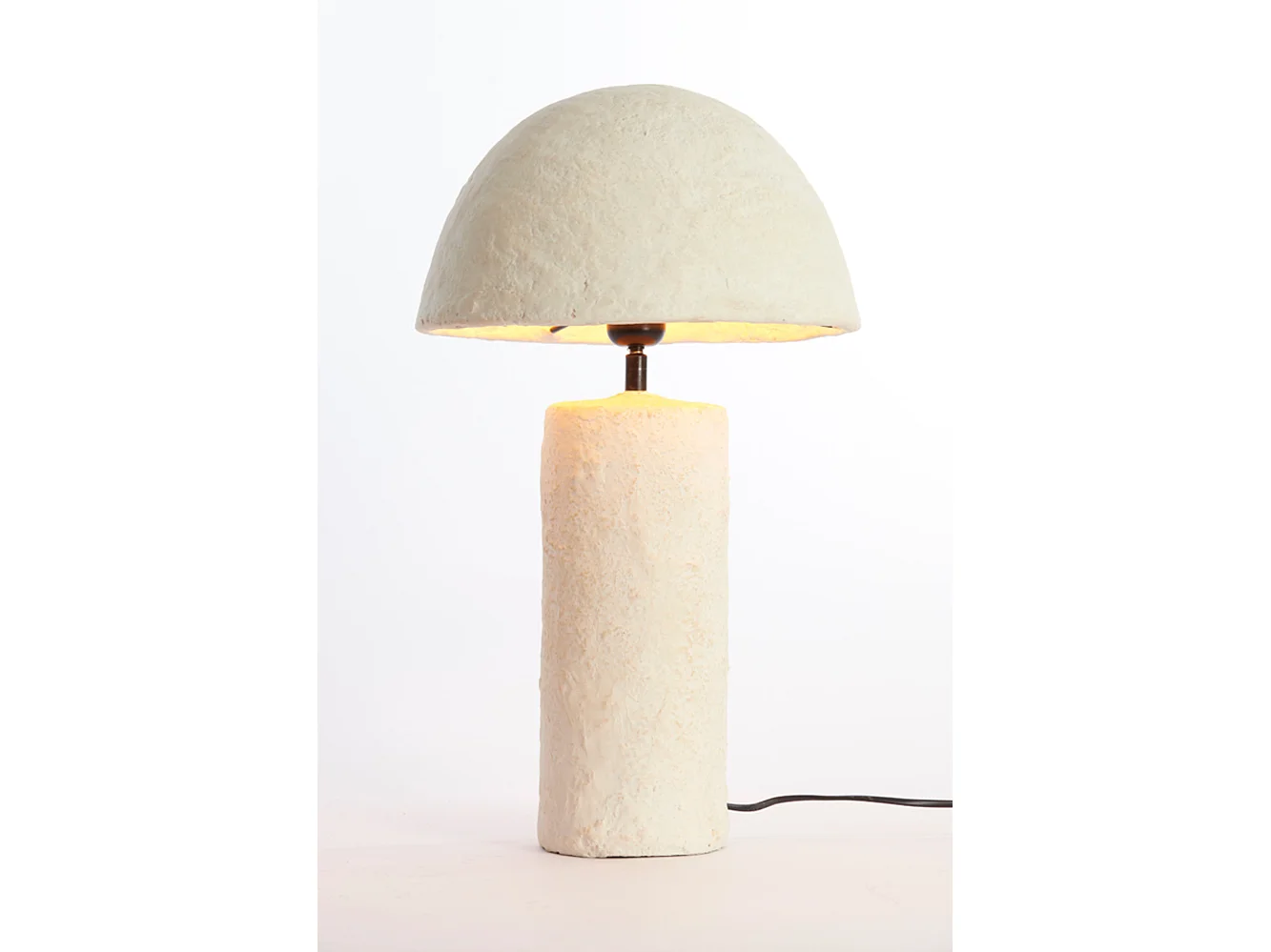 Lámpara de mesa QAZU - Ø30x48cm - Marrón