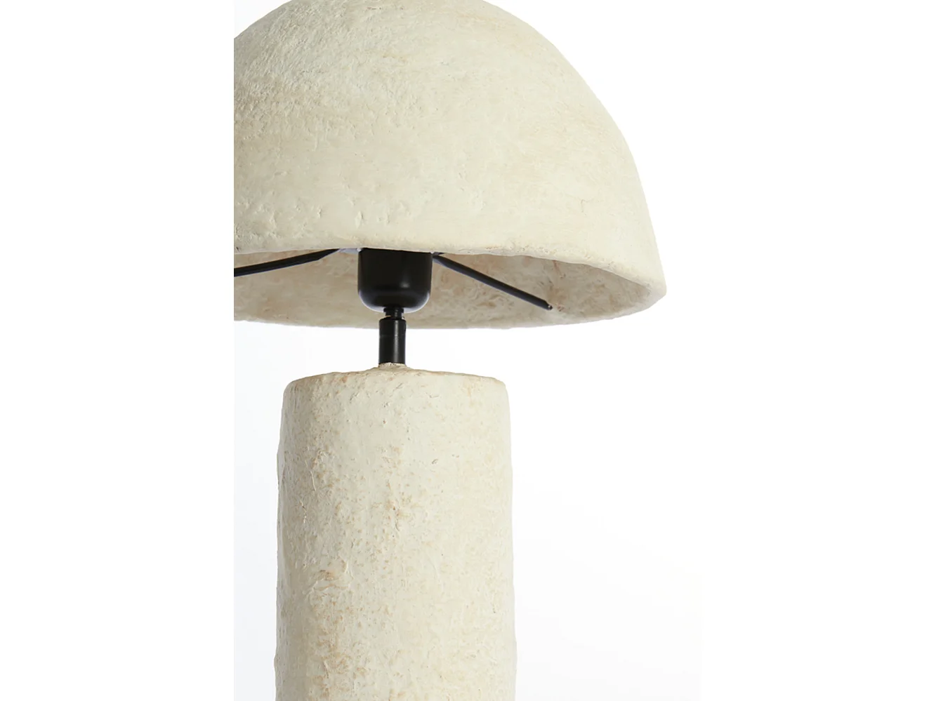 Lámpara de mesa QAZU - Ø30x48cm - Marrón