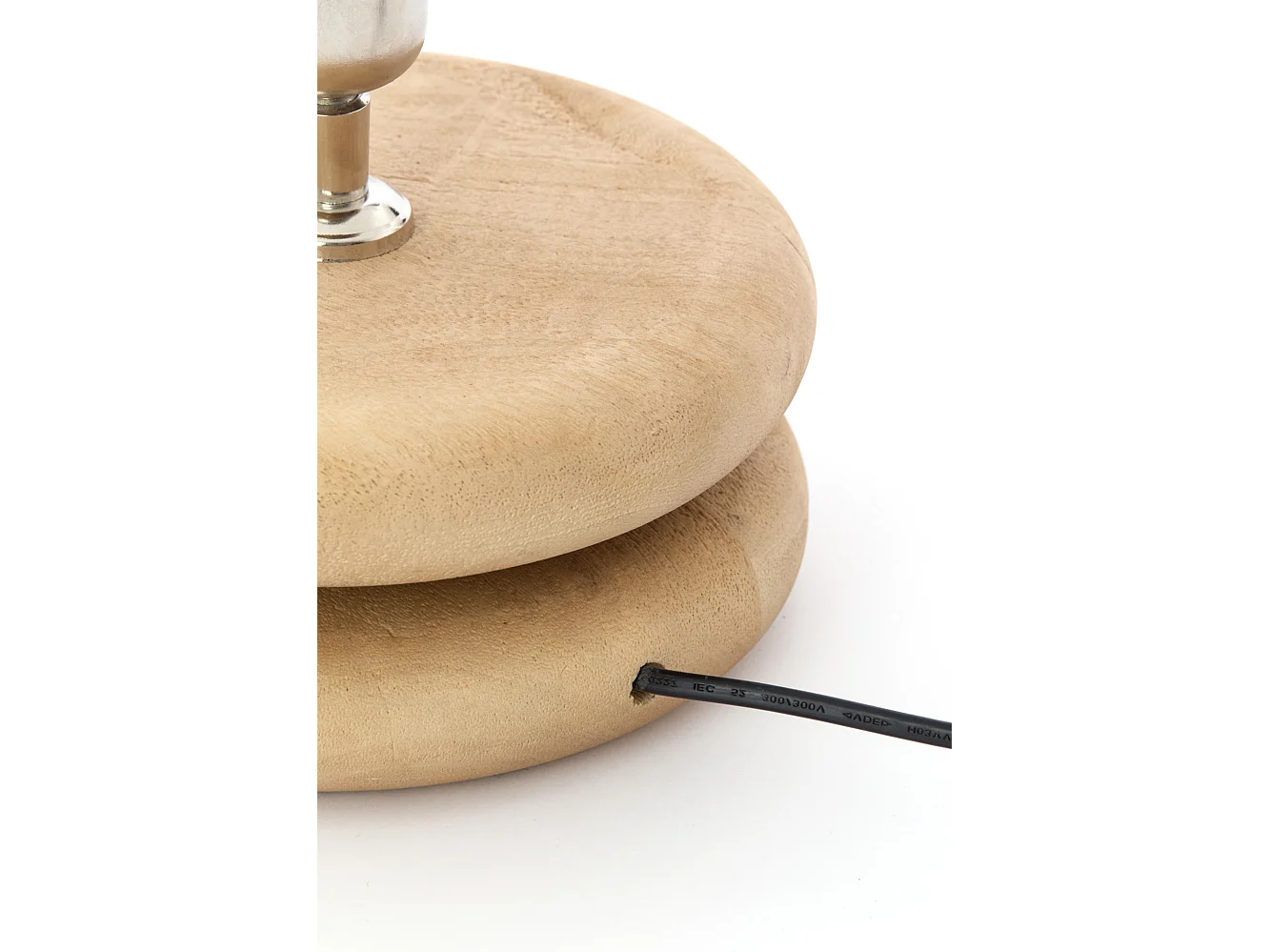 Pied de lampe EBOLI - Ø20x9cm - Marron