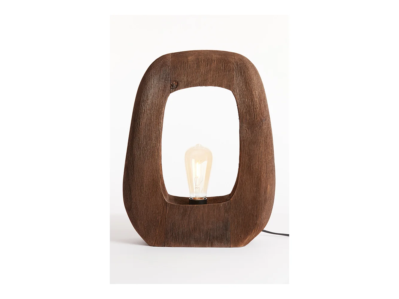 Lámpara de mesa KELAFO - 33x10x40cm - Marrón