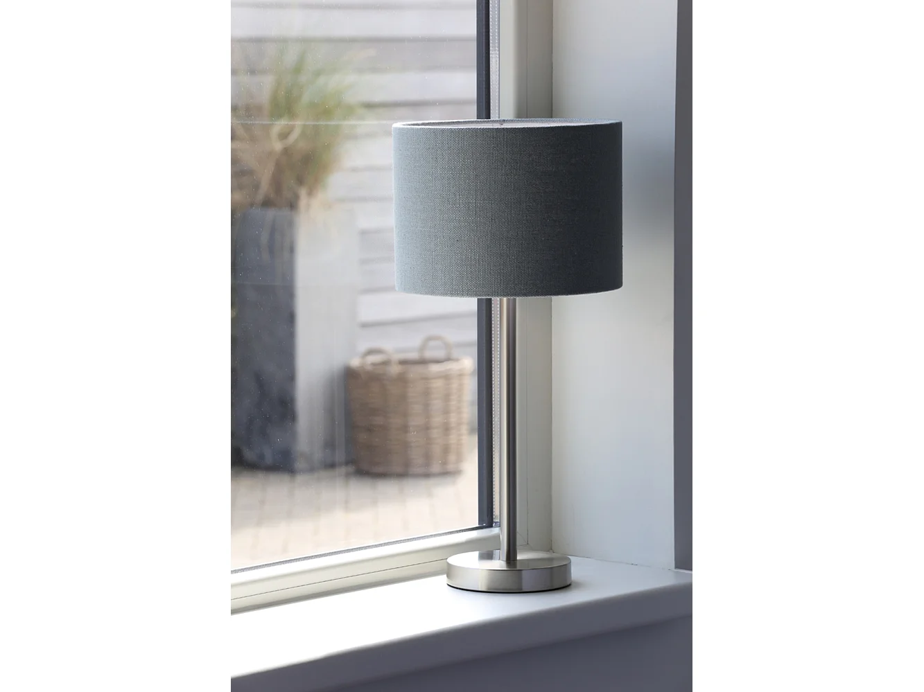 Pied de lampe WASHINGTON - Ø14x39,5cm - Argent