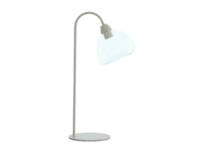 Lámpara de mesa BISHO - 31,5x20x61cm - Blanco