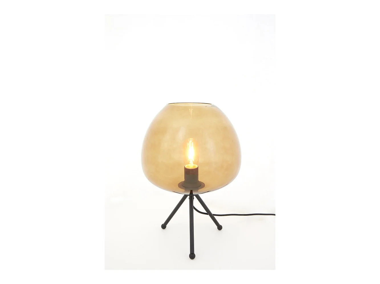 Lampe de table MAYSON - Ø30x43cm - Marron