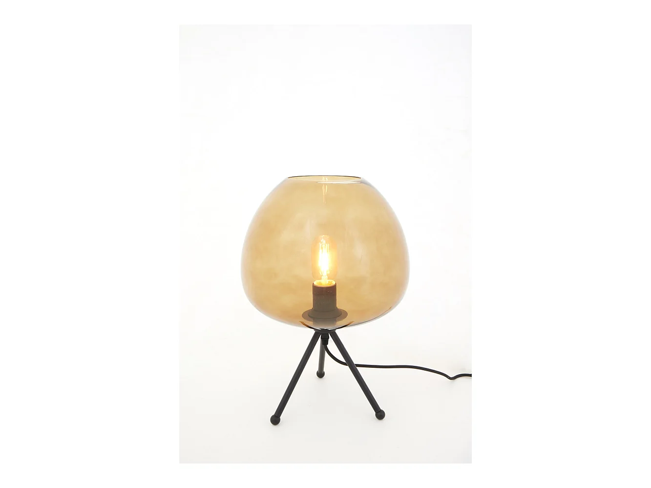 Lampe de table MAYSON - Ø30x43cm - Marron