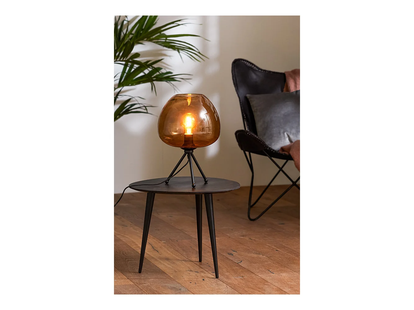 Lampe de table MAYSON - Ø30x43cm - Marron