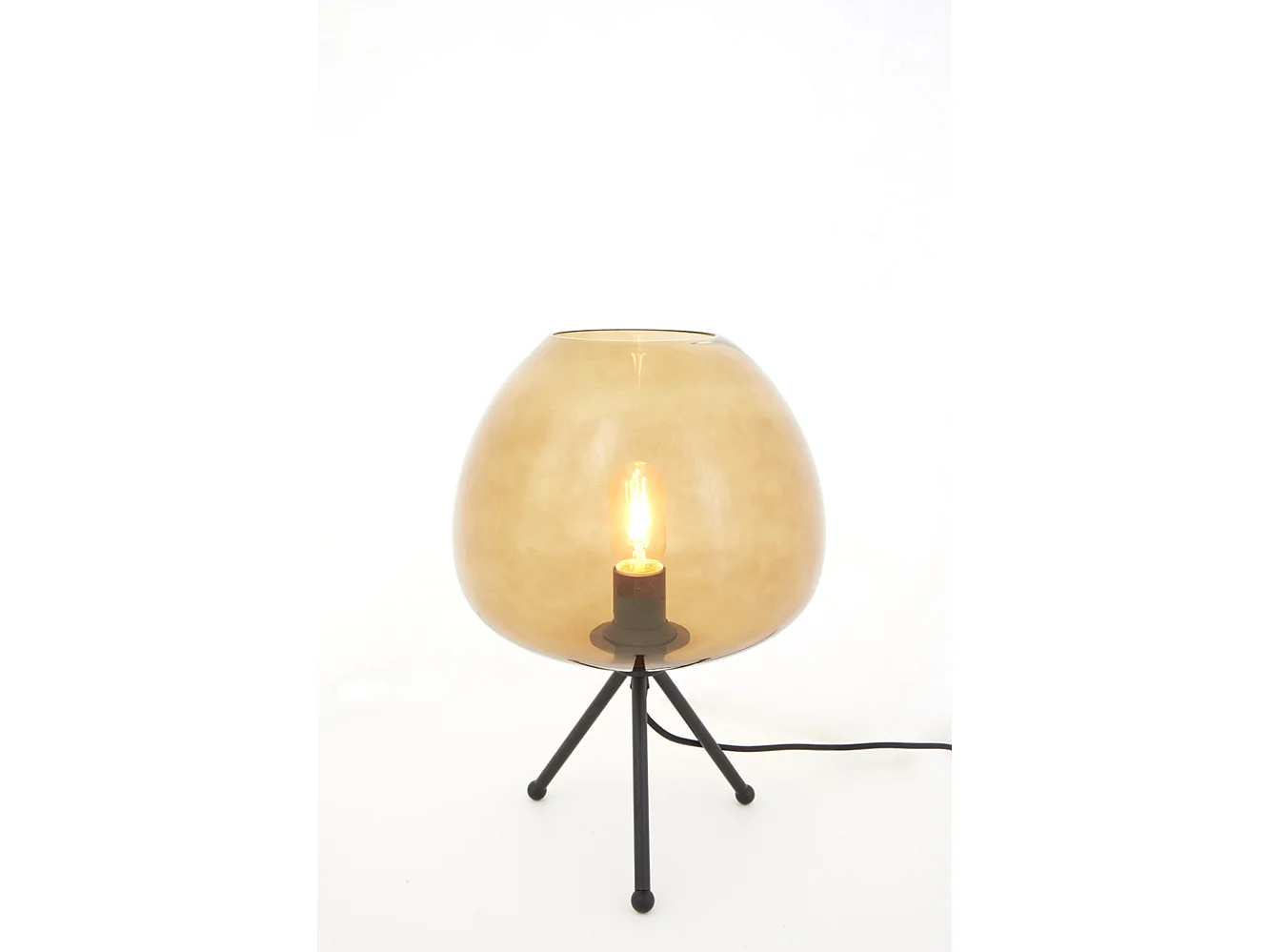 Lampe de table MAYSON - Ø30x43cm - Marron