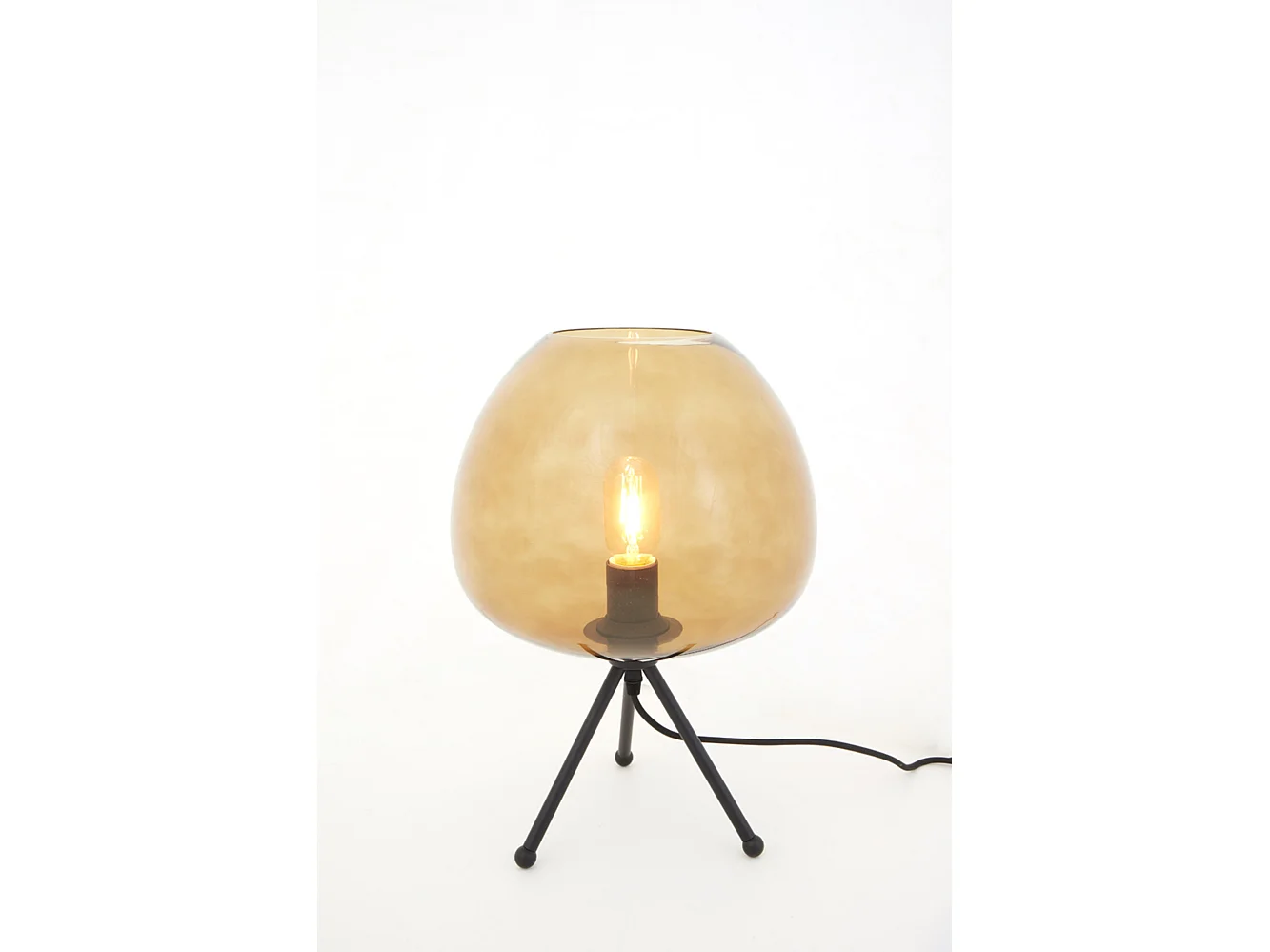 Lampe de table MAYSON - Ø30x43cm - Marron