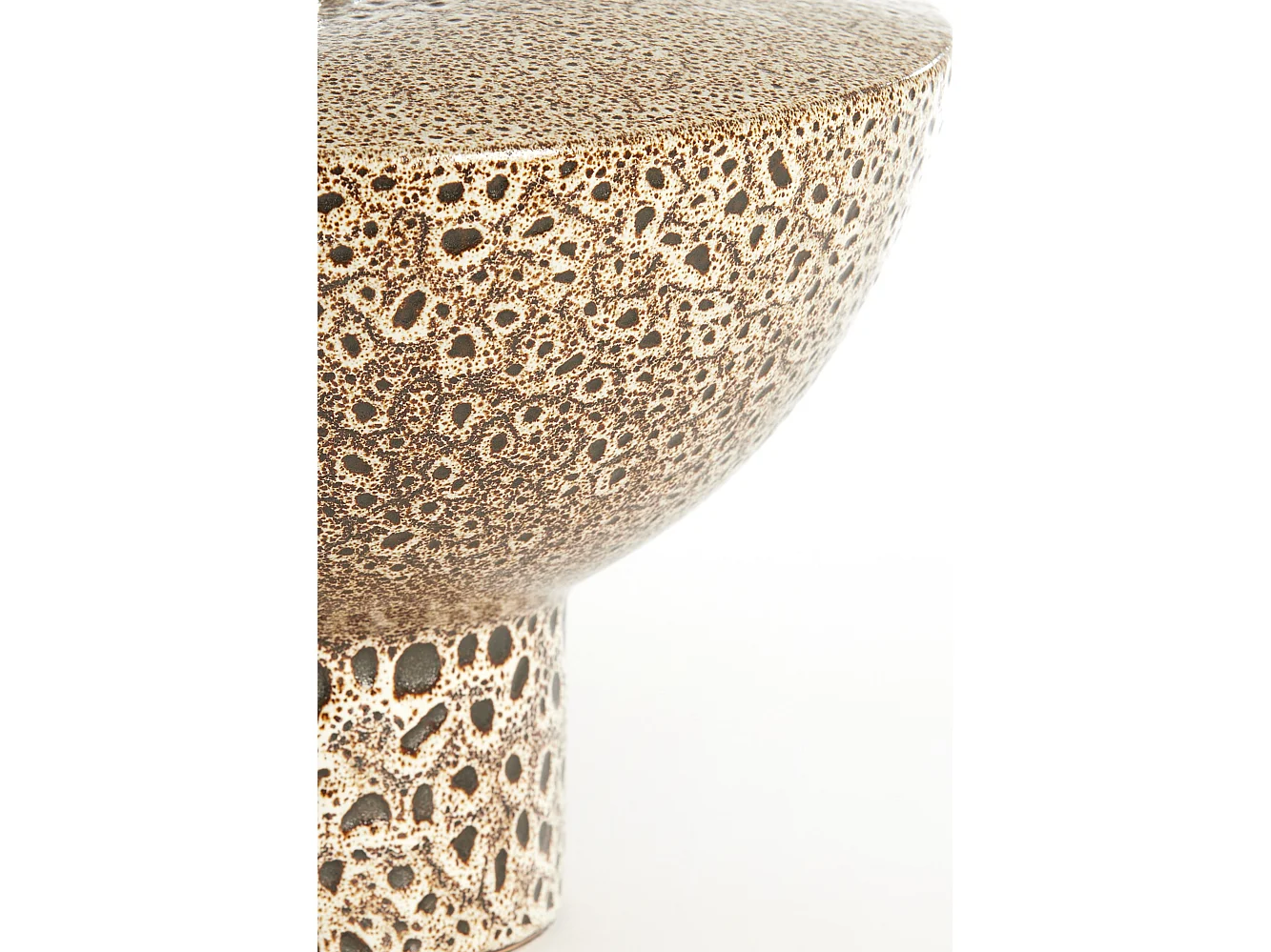 Pied de lampe YASUR - Ø32x22cm - Noir