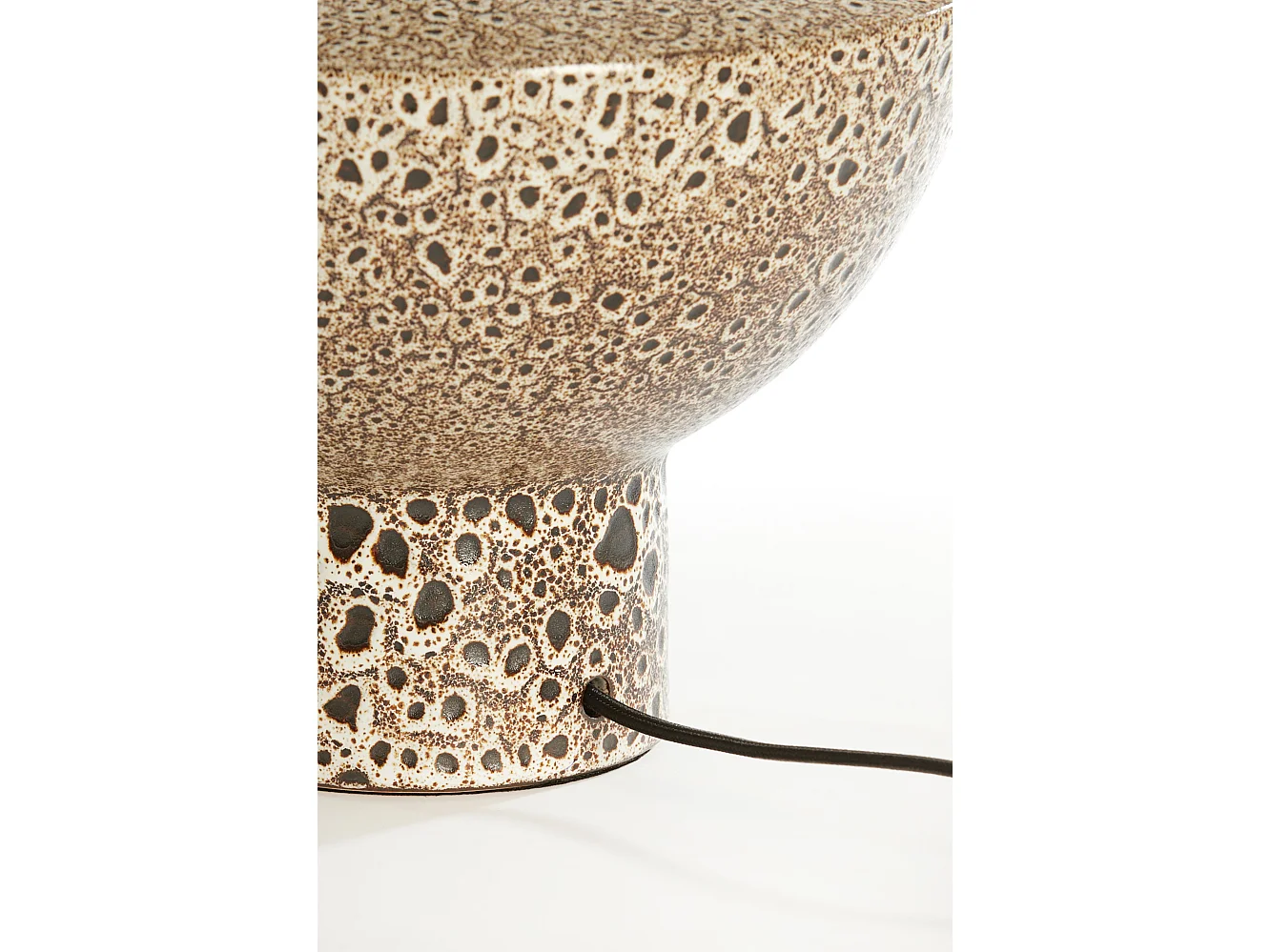 Pied de lampe YASUR - Ø32x22cm - Noir