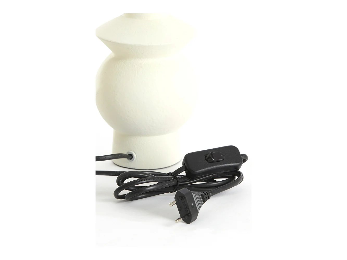 Pied de lampe ESINO - Ø24x30cm - Blanc