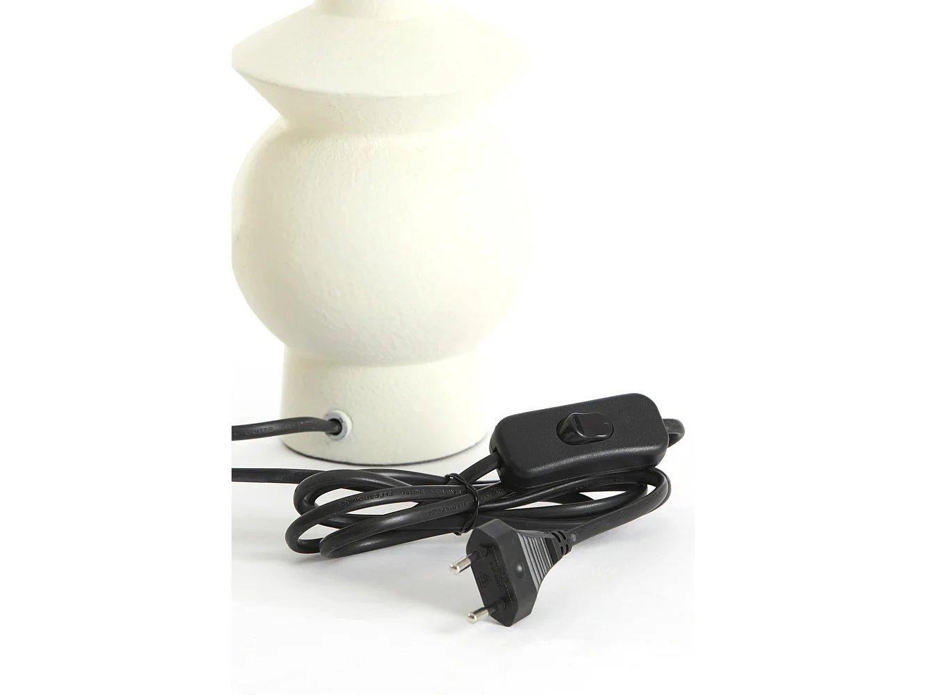 Pied de lampe ESINO - Ø24x30cm - Blanc