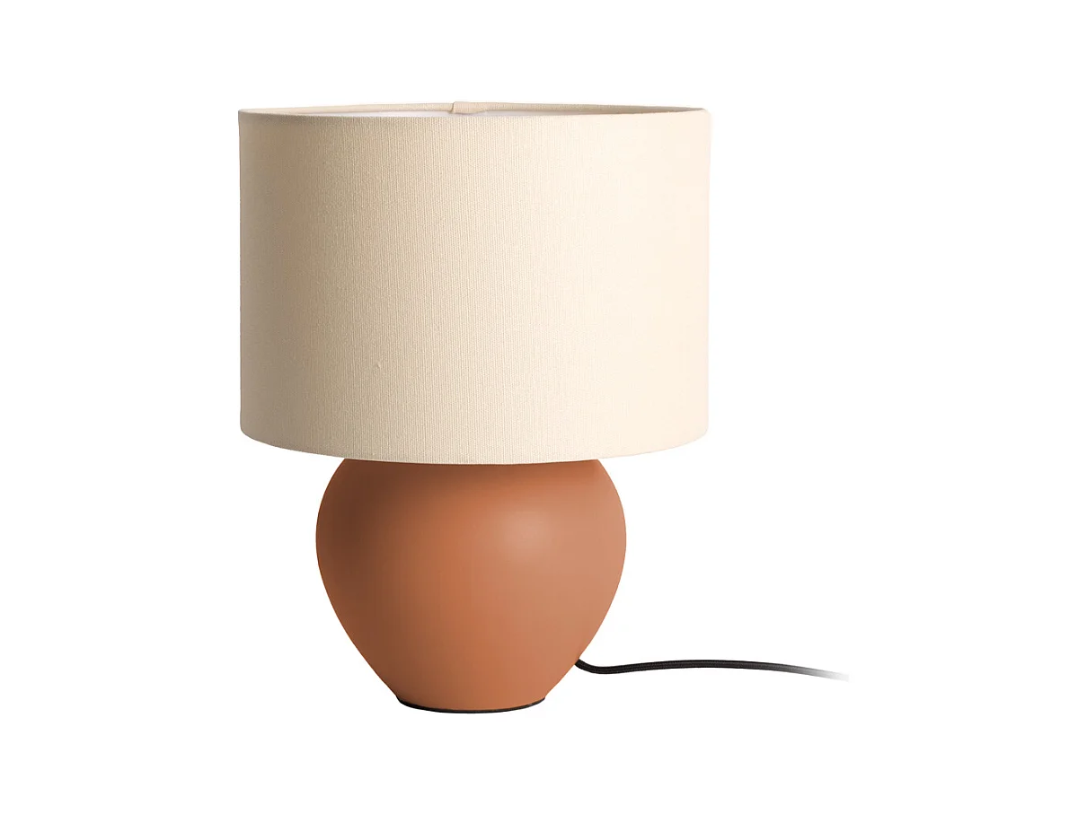 Lampada da tavolo Alma Cone - Marrone caramello
