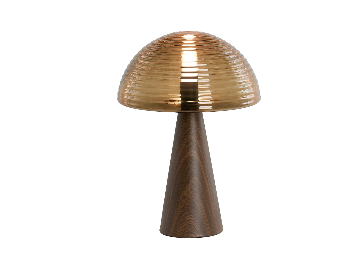 Tischlampe MUEDA - Ø30x43cm - Braun