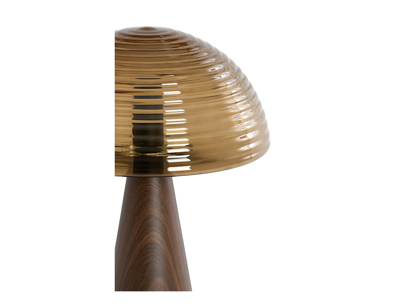 Tischlampe MUEDA - Ø30x43cm - Braun