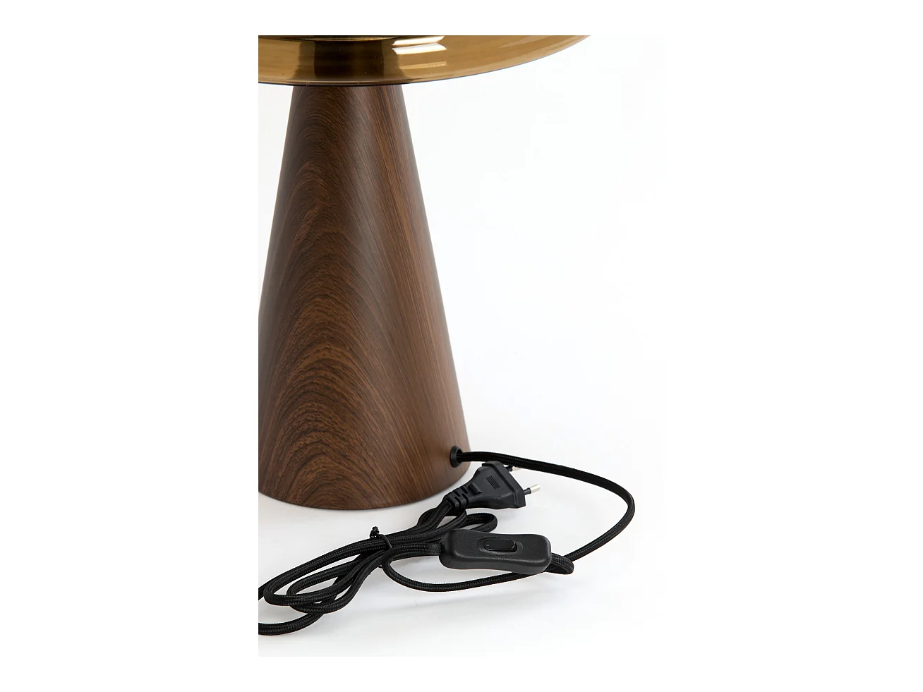 Tischlampe MUEDA - Ø30x43cm - Braun