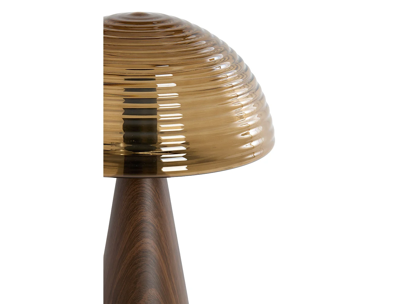 Tischlampe MUEDA - Ø30x43cm - Braun