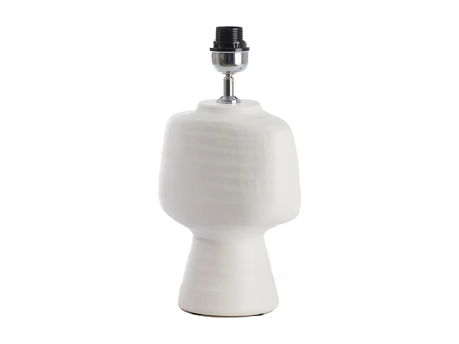 Pied de lampe GANDORO - 22,5x14,5x39cm - Blanc