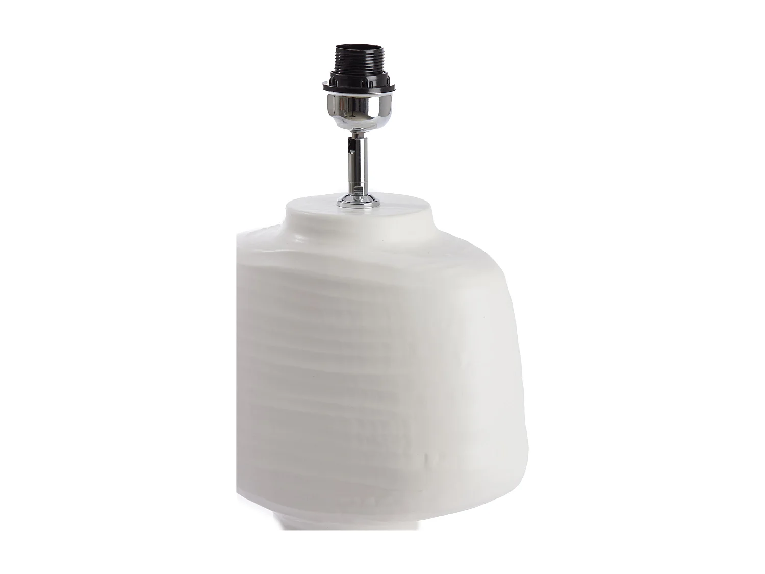 Pied de lampe GANDORO - 22,5x14,5x39cm - Blanc