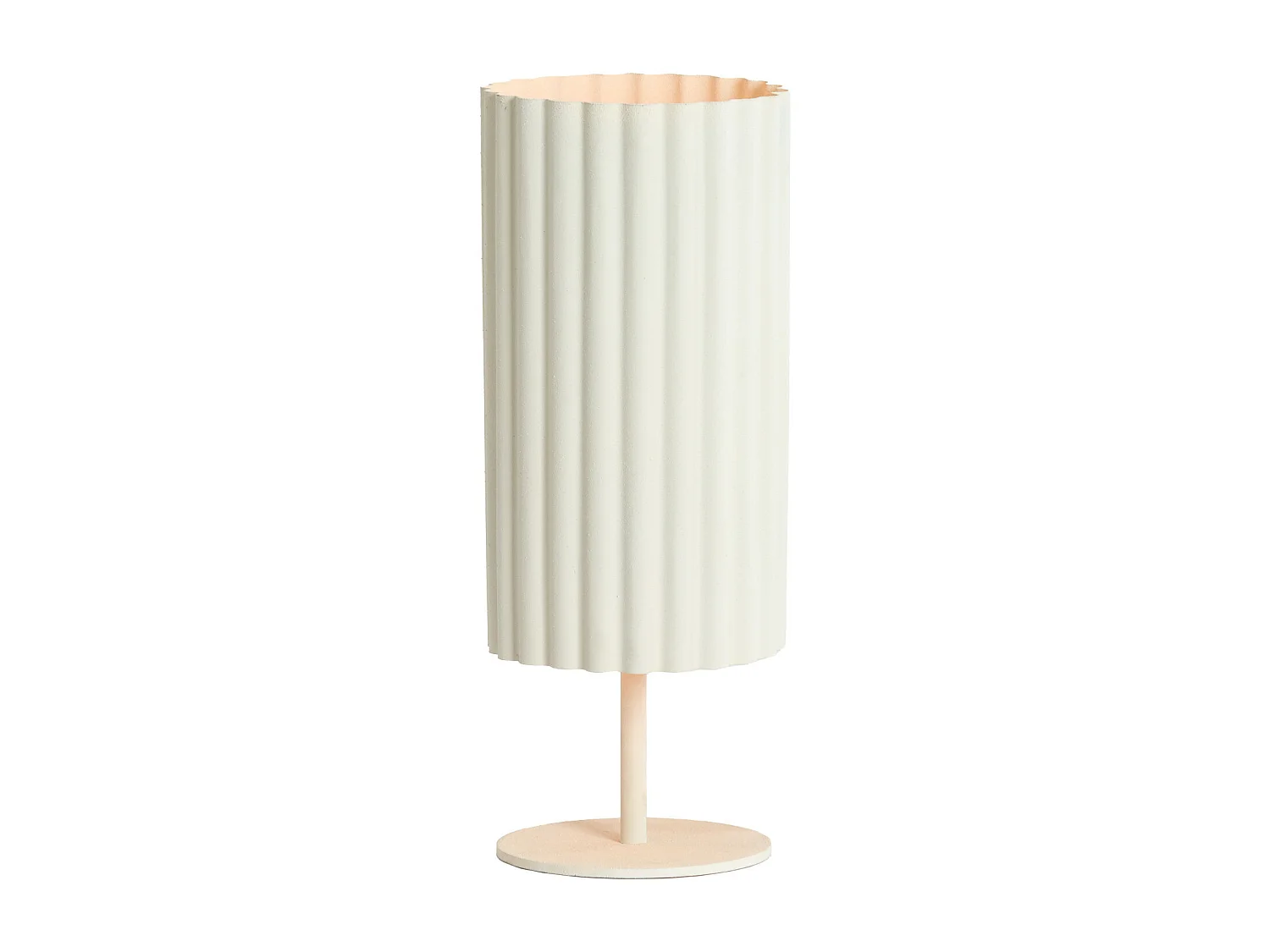 Lampe de table ARDALES - Ø16x42cm - Blanc