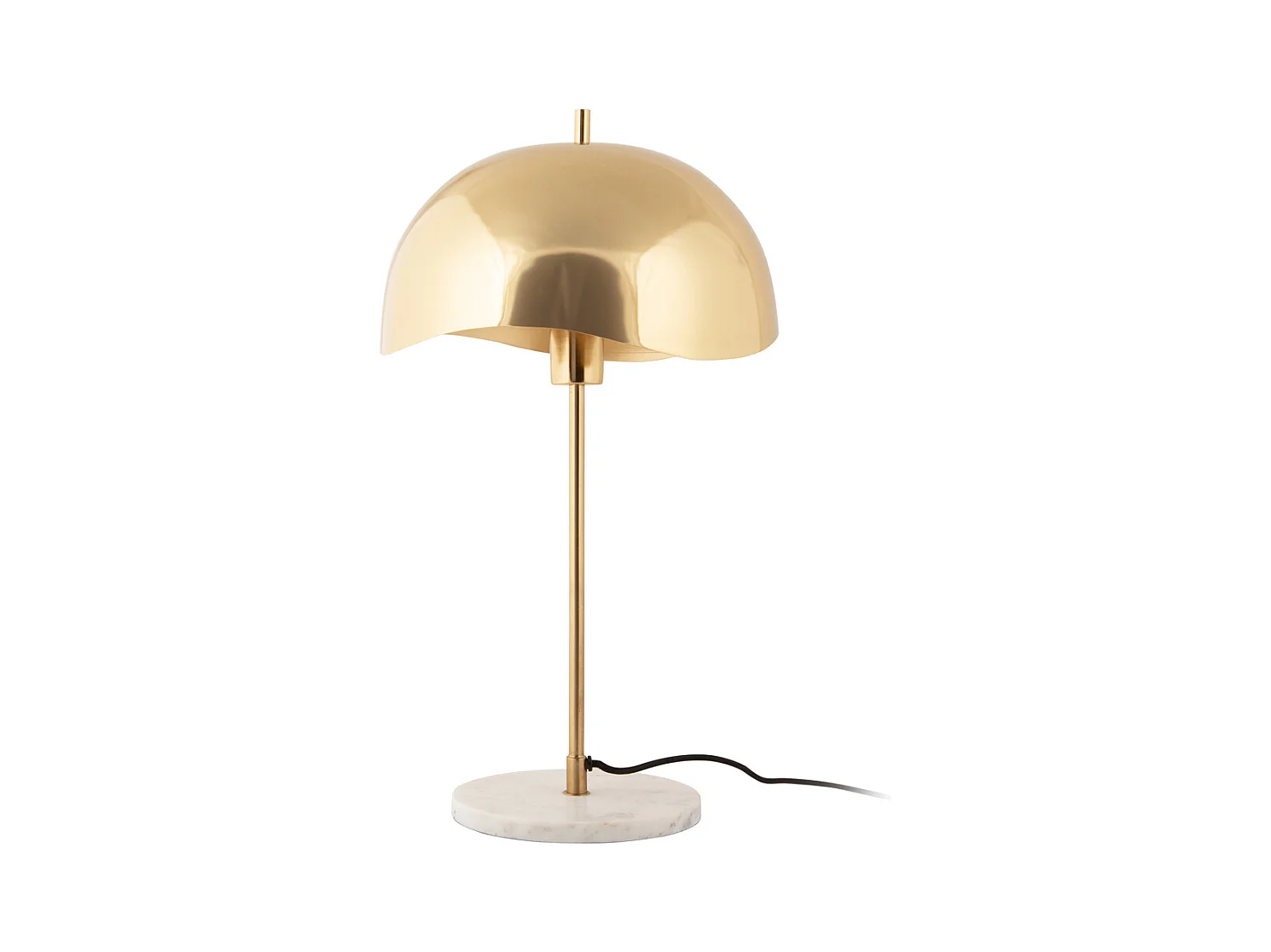 Lampe de table Waved Dome - Plaqué or