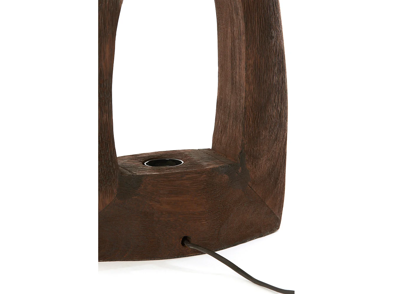 Lampe de table CARINI - 27x10x35cm - Marron