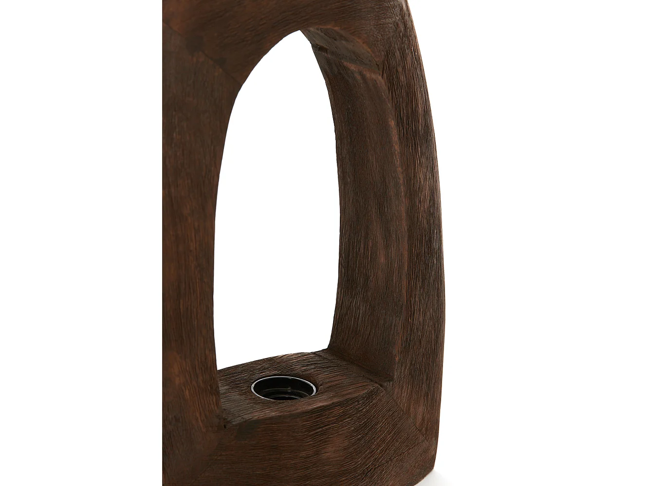 Tischlampe CARINI - 27x10x35cm - Braun