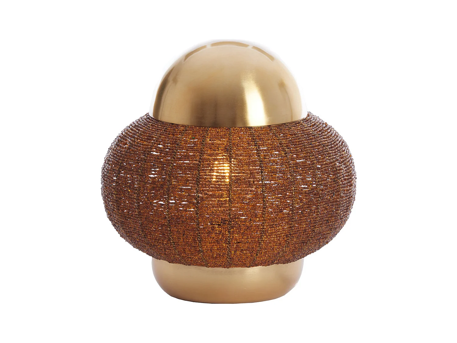 Lampe de table CETARA - Ø32x33cm - Marron