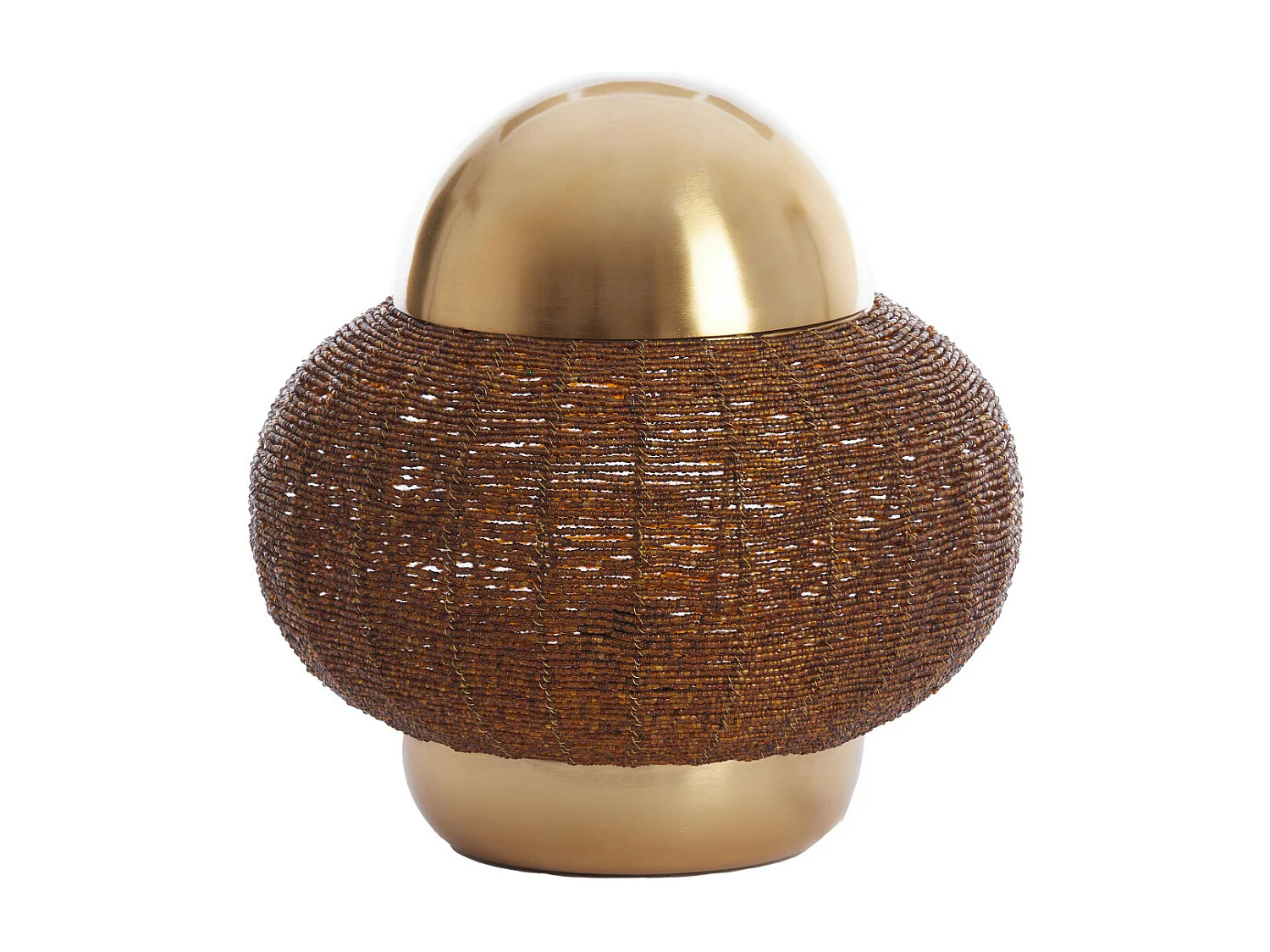 Lampe de table CETARA - Ø32x33cm - Marron