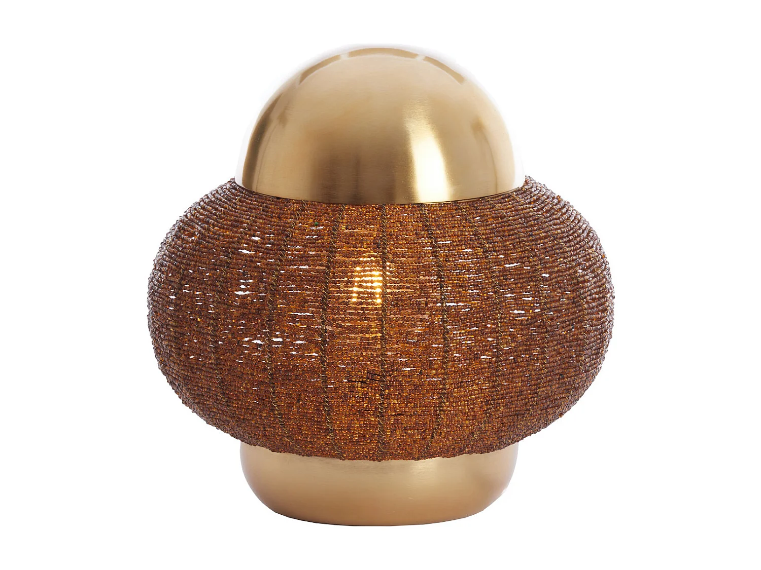 Lampe de table CETARA - Ø32x33cm - Marron