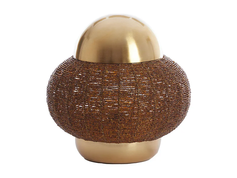 Lampe de table CETARA - Ø32x33cm - Marron