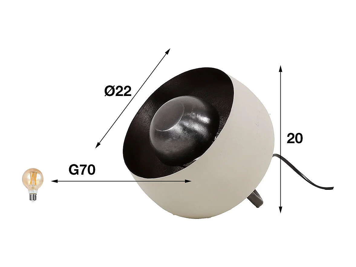 Tafellamp Ø22 Basket - S