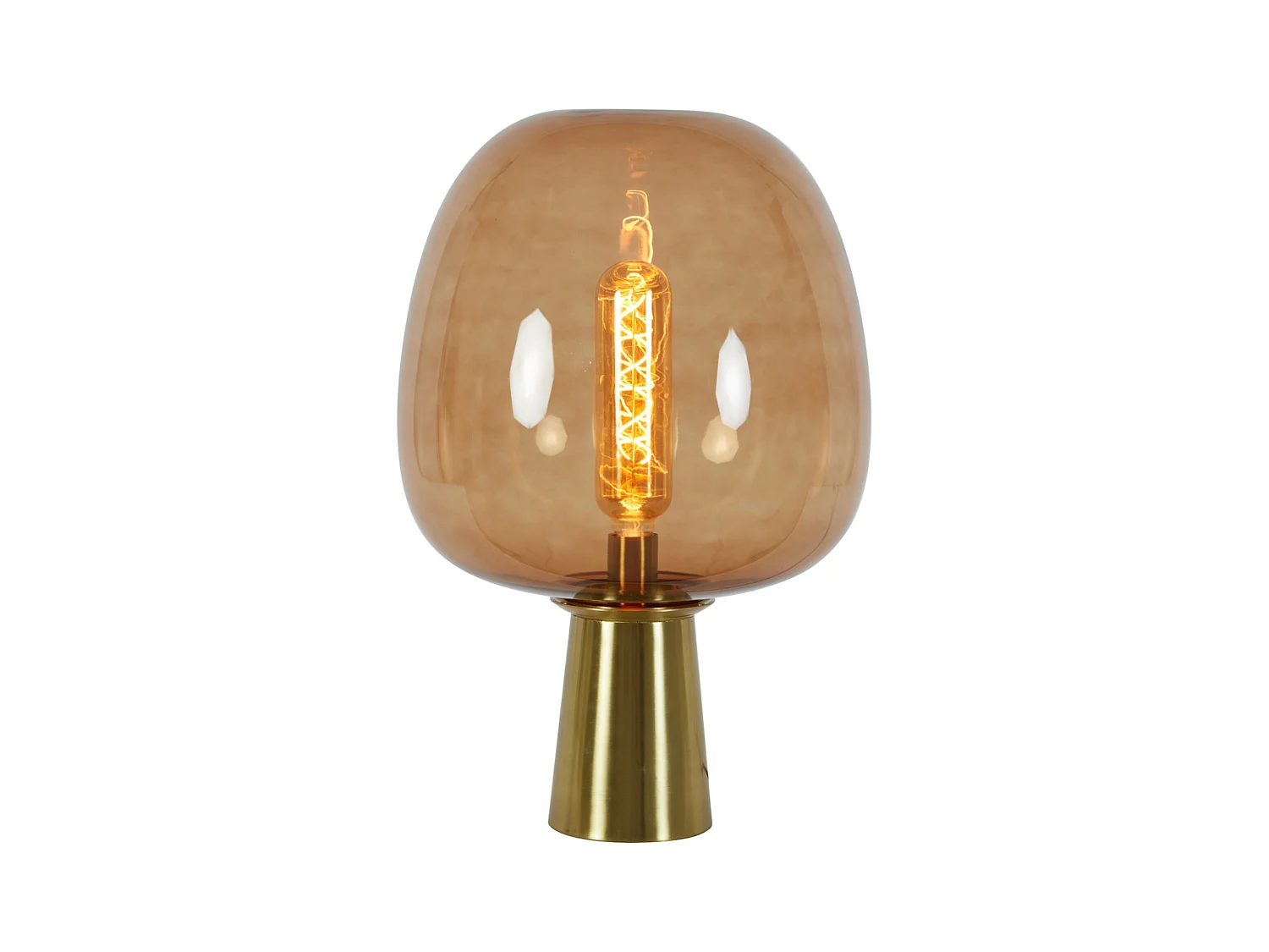 Tischlampe MAYSONY - Ø40x59cm - Braun