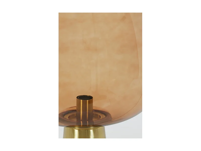Tischlampe MAYSONY - Ø40x59cm - Braun