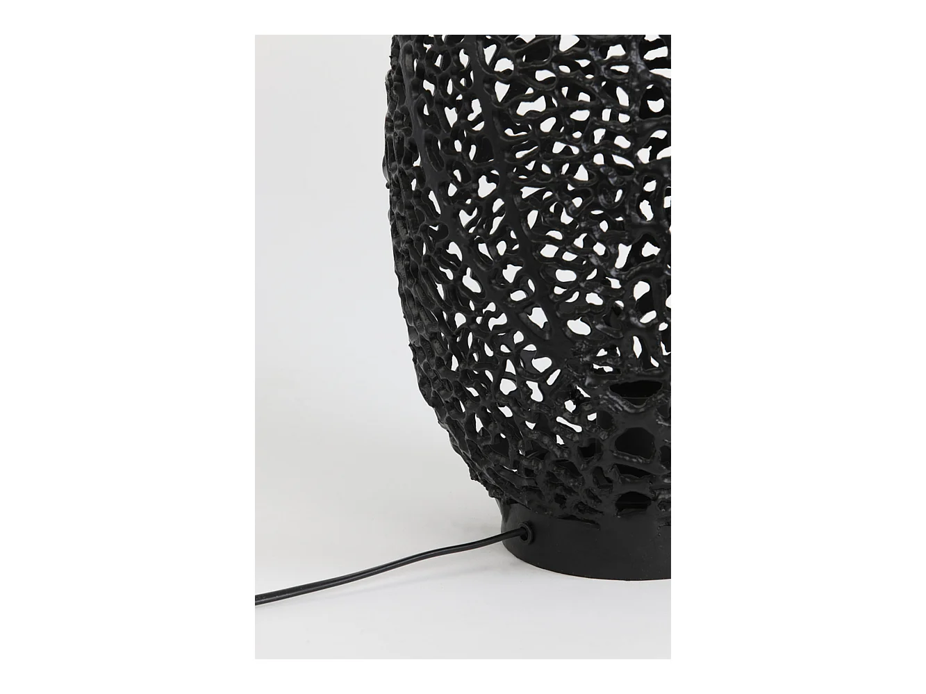 Lámpara de mesa SINULA - Ø24x40cm - Negro