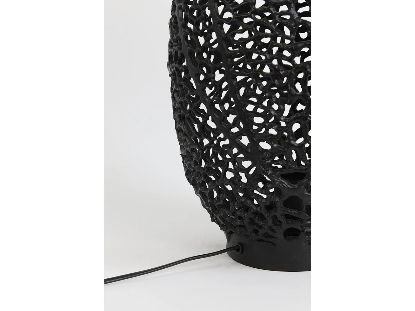 Lampe de table SINULA - Ø24x40cm - Noir