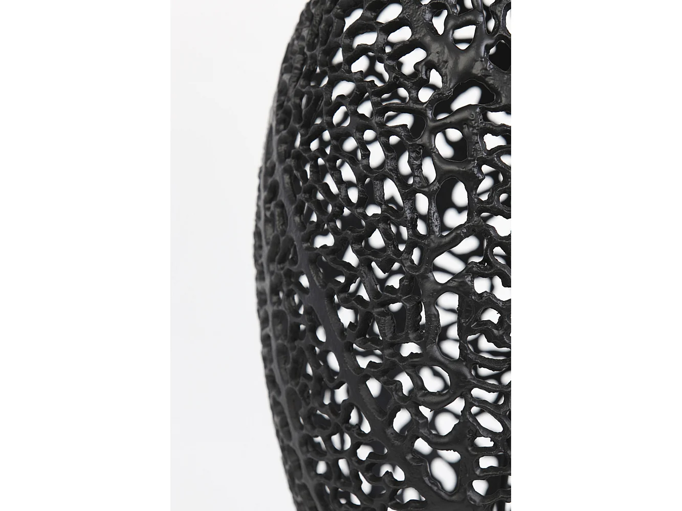 Lampe de table SINULA - Ø24x40cm - Noir