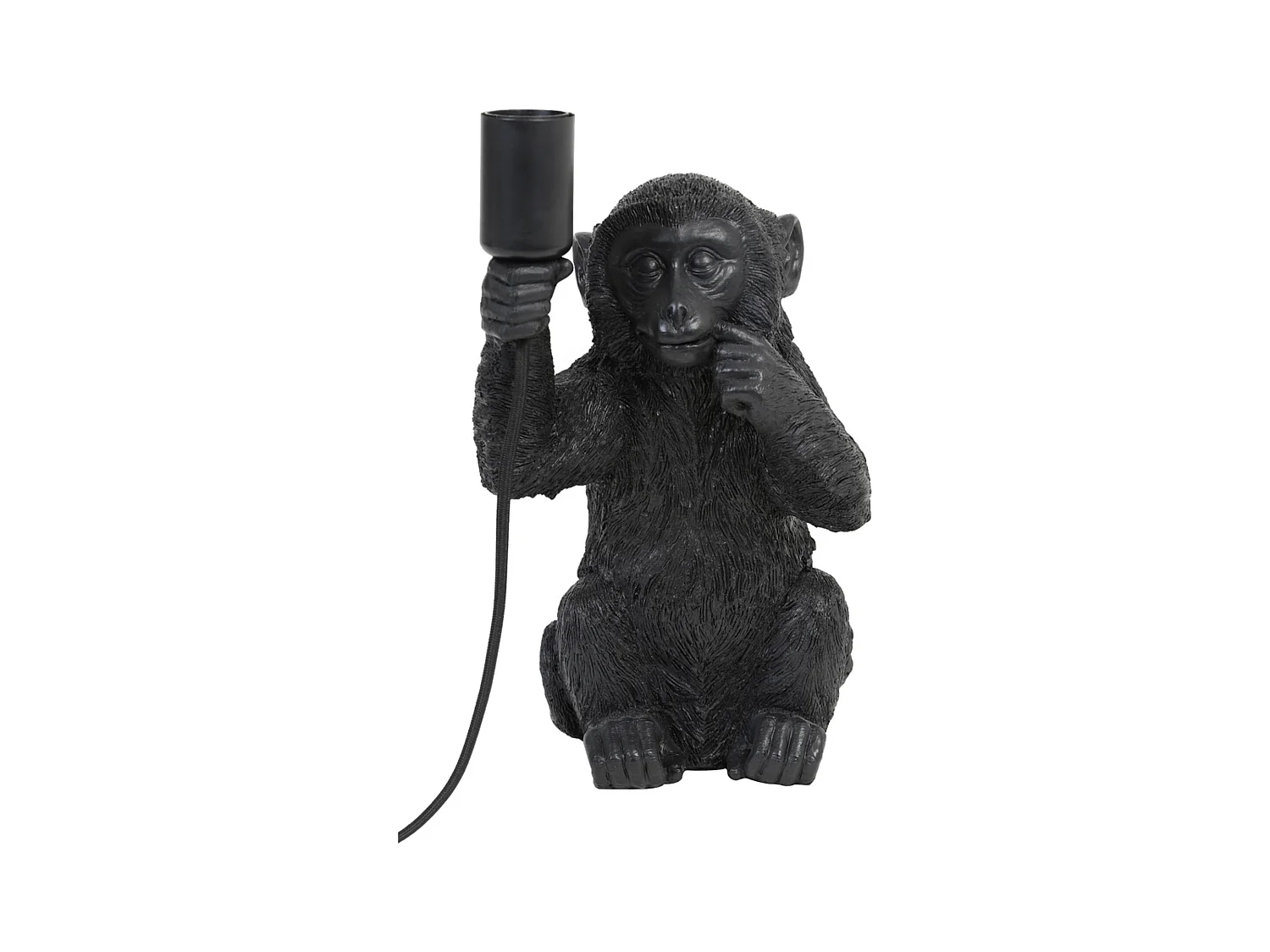 Lampe de table MONKEY - 20x19,5x34cm - Noir