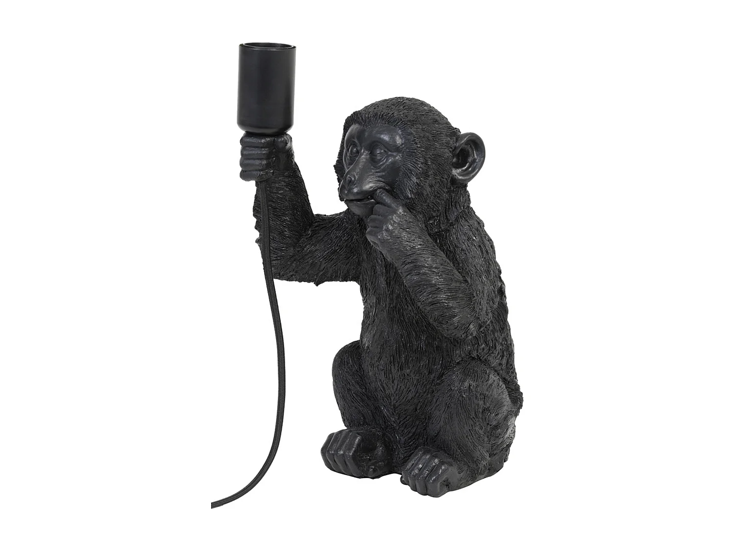 Lampe de table MONKEY - 20x19,5x34cm - Noir